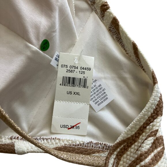 Aerie Bandeau Bikini top in tiger print size XXL XX-Large - Picture 3 of 5